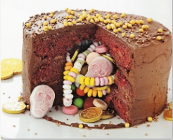 Treasure Trove par Joanna Farrow, dans son Peek-a-Boo cakes